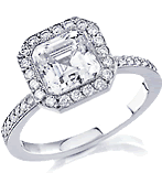 Meno Pave Diamond Ring