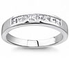 Platinum Princess Cut Diamond Band