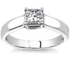 Three Stone princess cut engagement rings