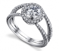 french pave diamond ring