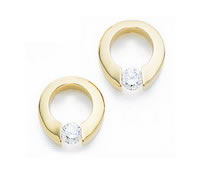  diamond tension earrings
