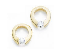  diamond tension earrings