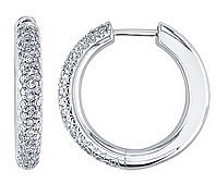  diamond huggy earrings