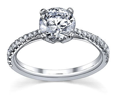  luseen french pave diamond engagement rings