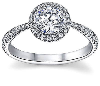  luseen french pave diamond engagement rings