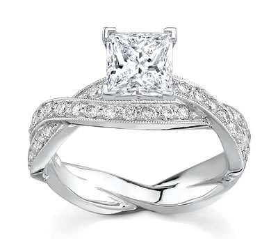 Nonetheless Princess cut diamond rings are very popular