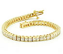 gold diamond tennis bracelets