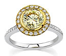 gold sareen diamond engagement rings