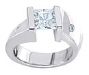 gold diamond tension rings