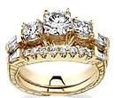 gold diamond engagement ring side diamonds