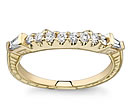 gold ladies diamond wedding rings