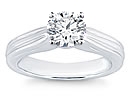 gold diamond solitaire rings