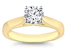 gold diamond solitaire rings