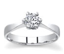 gold diamond solitaire rings