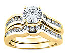 gold platinum diamond wedding rings