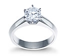 gold diamond solitaire rings