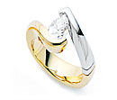 gold diamond tension rings