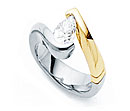 gold diamond tension rings