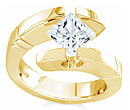 gold diamond tension rings