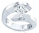 gold diamond tension rings