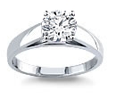 gold diamond solitaire rings