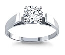 gold diamond solitaire rings