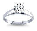 gold diamond solitaire rings