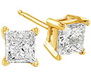 gold diamond stud earrings