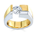 gold diamond tension rings