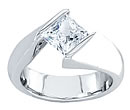 gold diamond tension rings