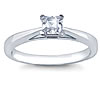Solitaire White Gold Setting For Princess or Asscher-cut