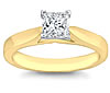 Solitaire Yellow Gold Cathedral Contour Setting