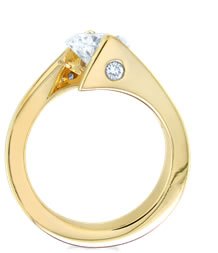 Unique tension sales set rings