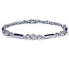 White Gold Diamond And Sapphire Bracelet