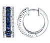 White Gold Diamond and Sapphire Earrings