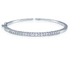 White Gold Diamond Bangle Bracelet