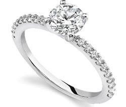 white gold engagement bands