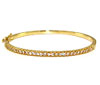 Yellow Gold Diamond Bangle Bracelet